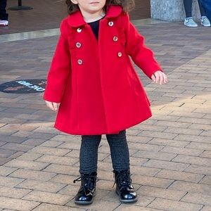 MAYORAL Spanish brand red coat. 2-3 years